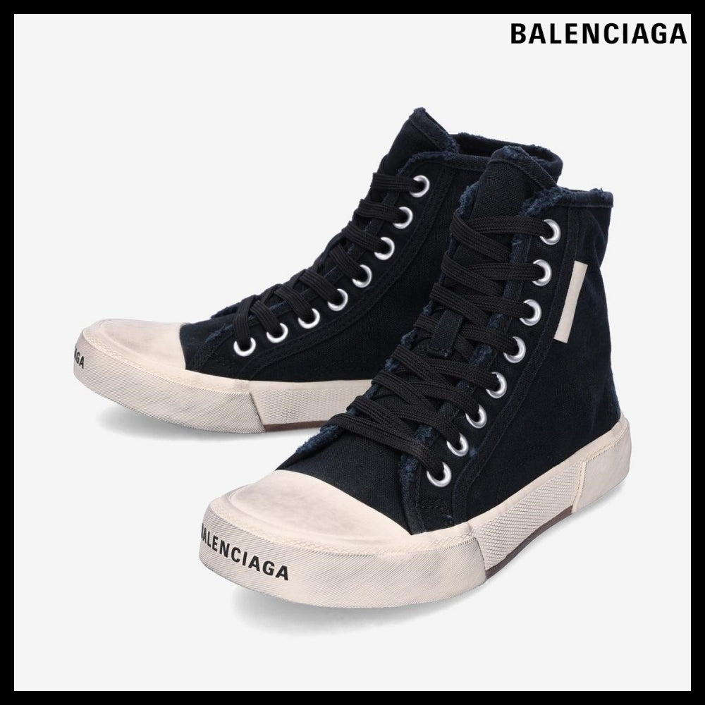 【BALENCIAGA】Paris High Top Sneakers Black
