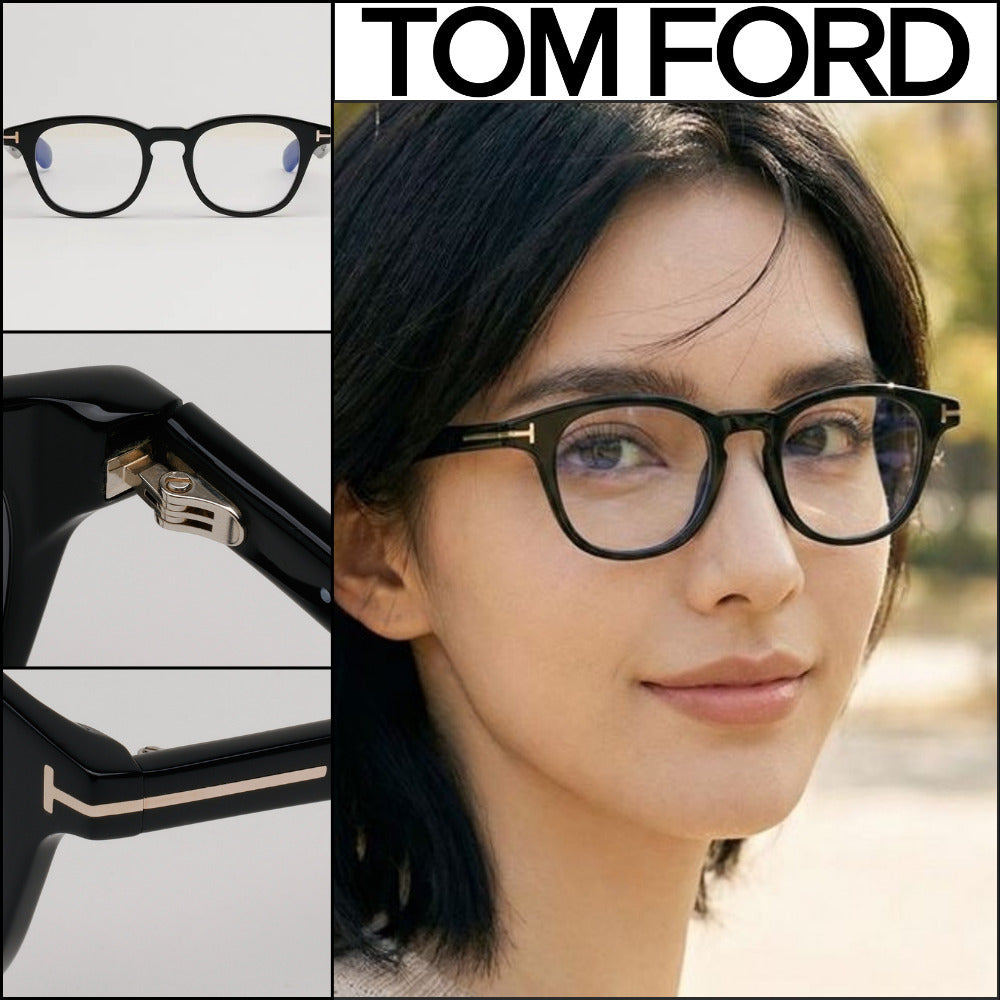 【TOM FORD】Horn-Rimmed Eyeglasses Blue Light Blocking