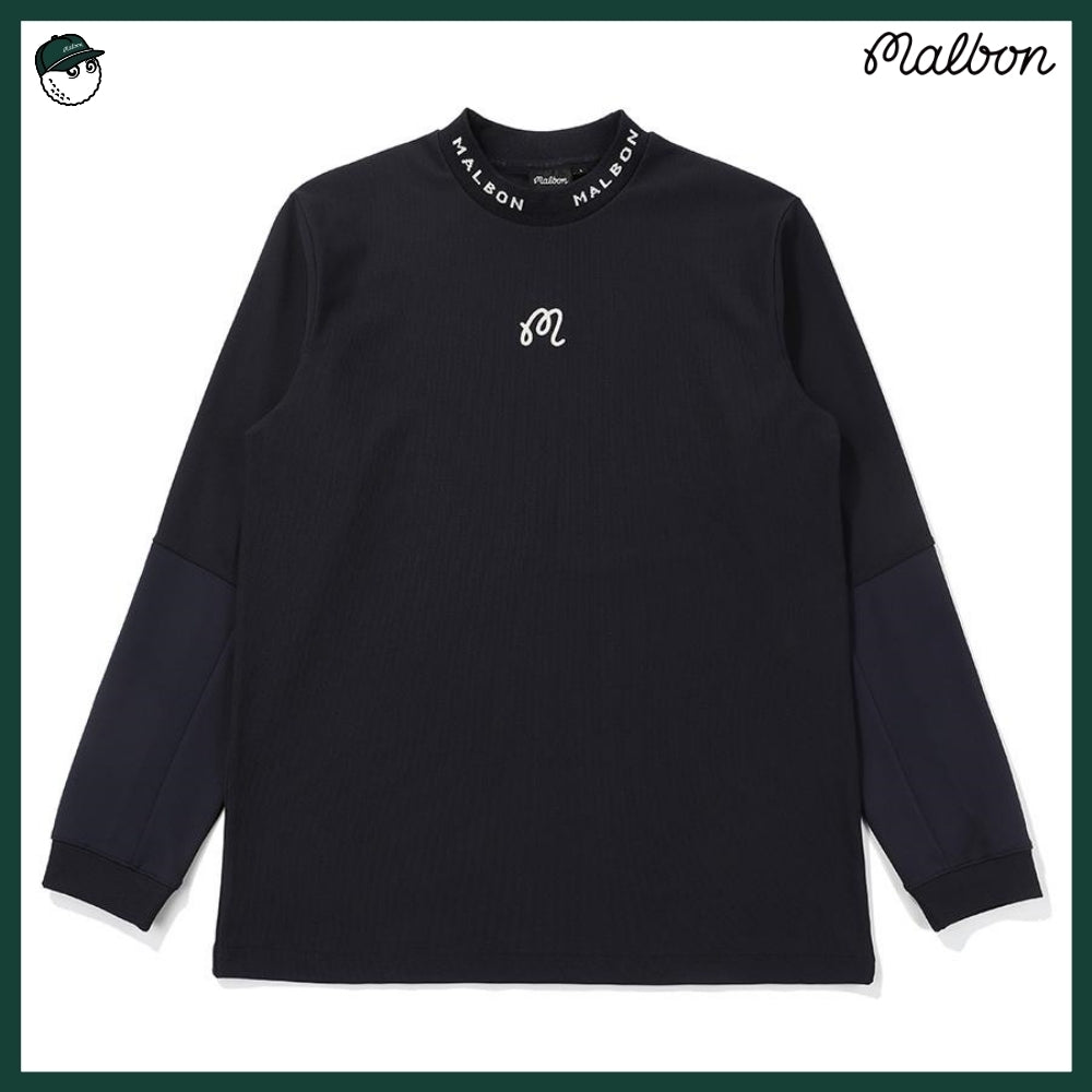 【MALBON GOLF】 MIX MOCKNECK MIDLAYER MAN 3COLORS