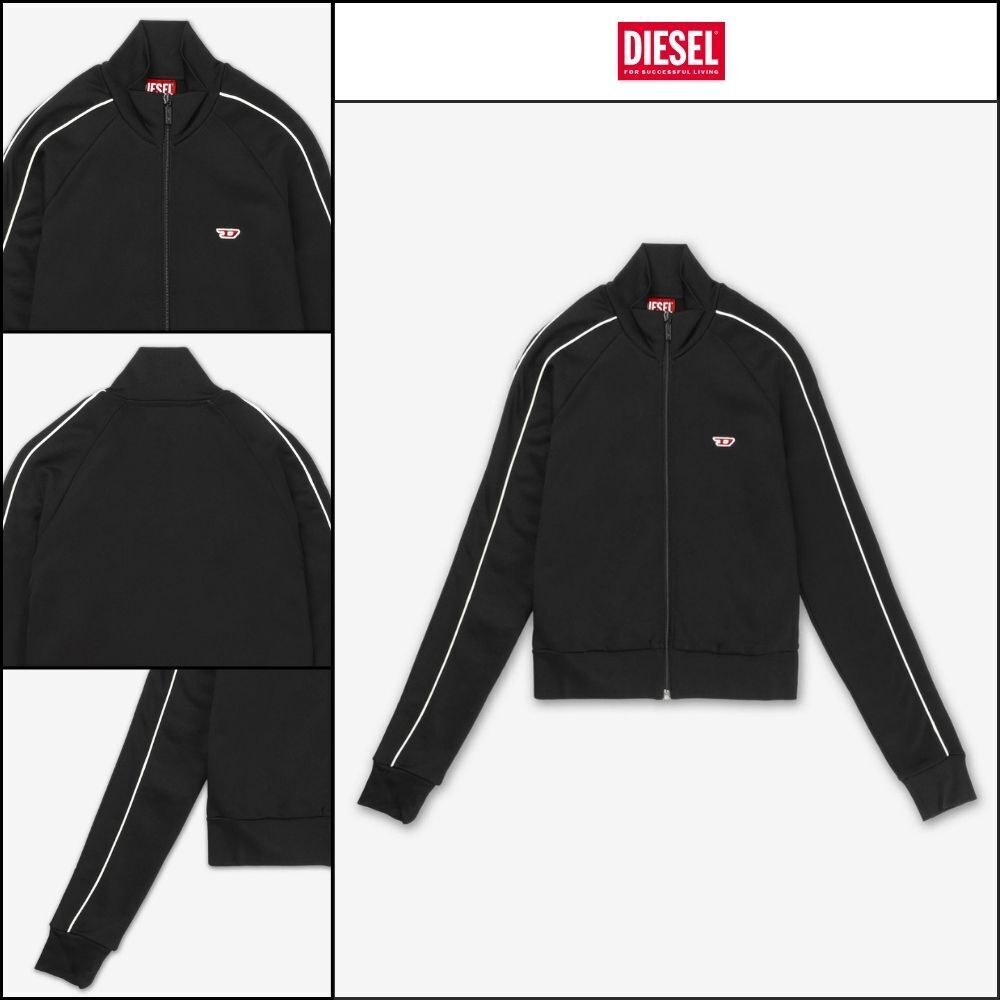 【DIESEL】F Jamila Piping D Jumper Black