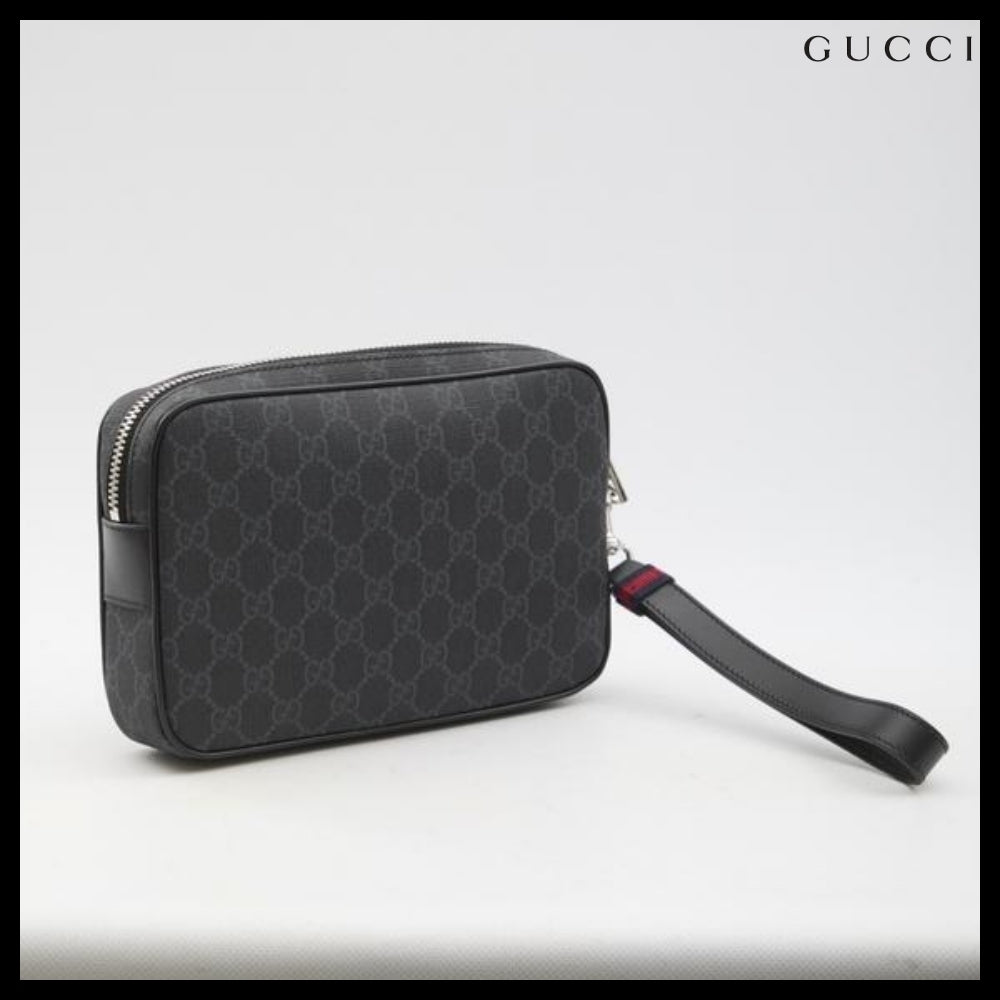 【Gucci 】GG small black clutch bag