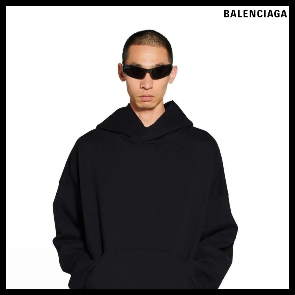 【BALENCIAGA】Hoodie Medium Fit Black