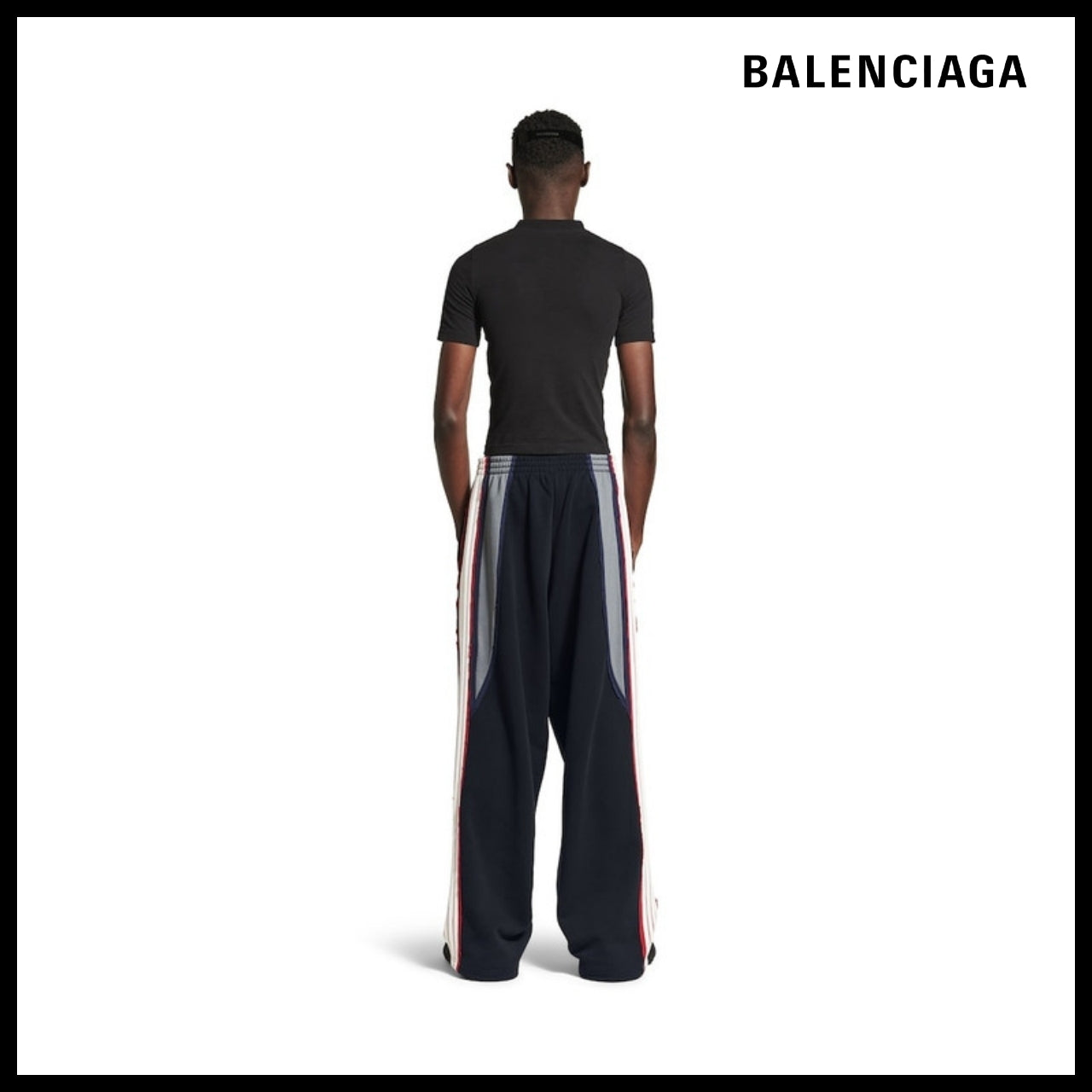 【BALENCIAGA】Cut-Up Oversized Sweatpants in Faded