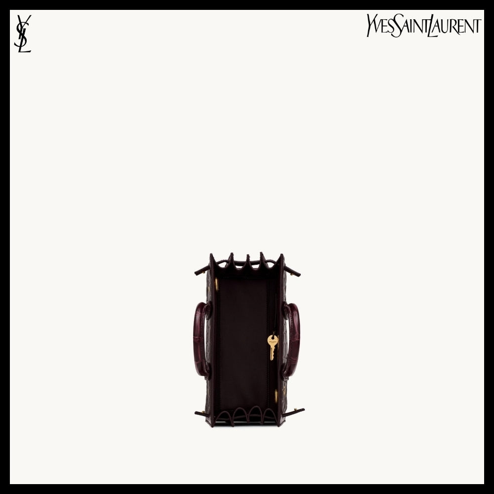 【Saint Laurent】Embossed Crocodile Leather SAC DE JOUR Bag