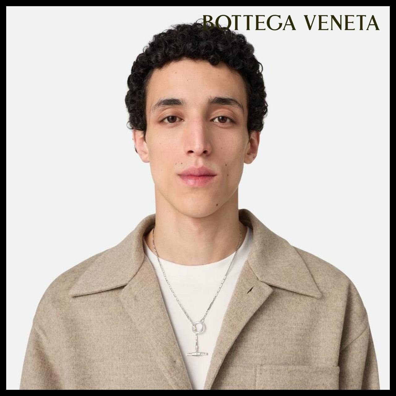 【韓国百貨店 BOTTEGA VENETA】Pen Necklace Silver