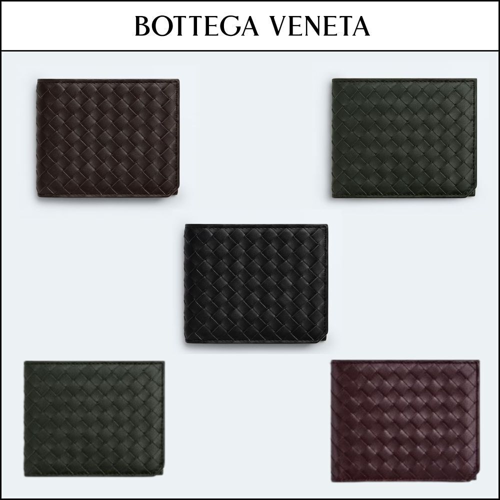 【BOTTEGA VENETA】Intrecciato Piccolo Fold Wallet 5 Colors