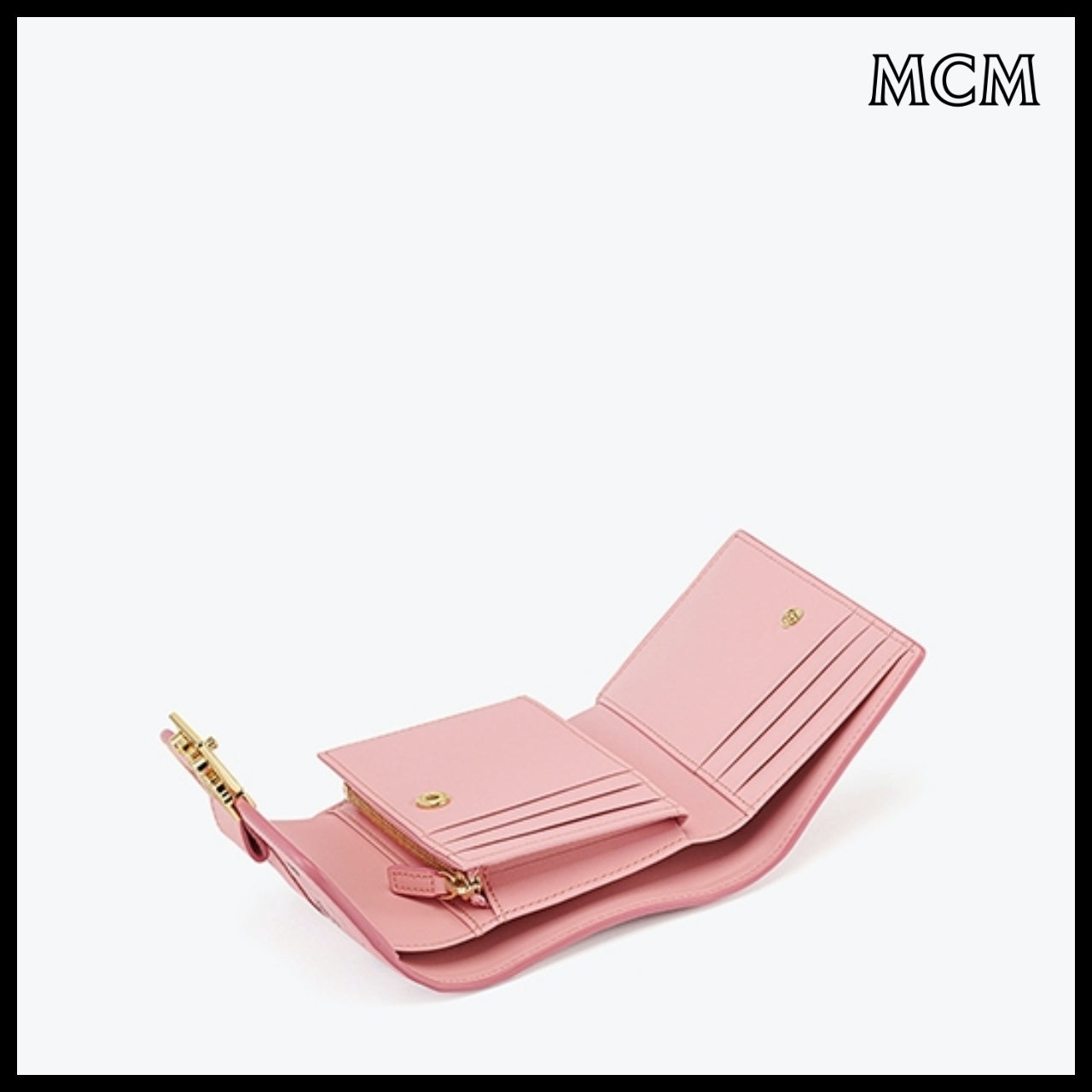 【MCM】Tracy visetos trifold wallet