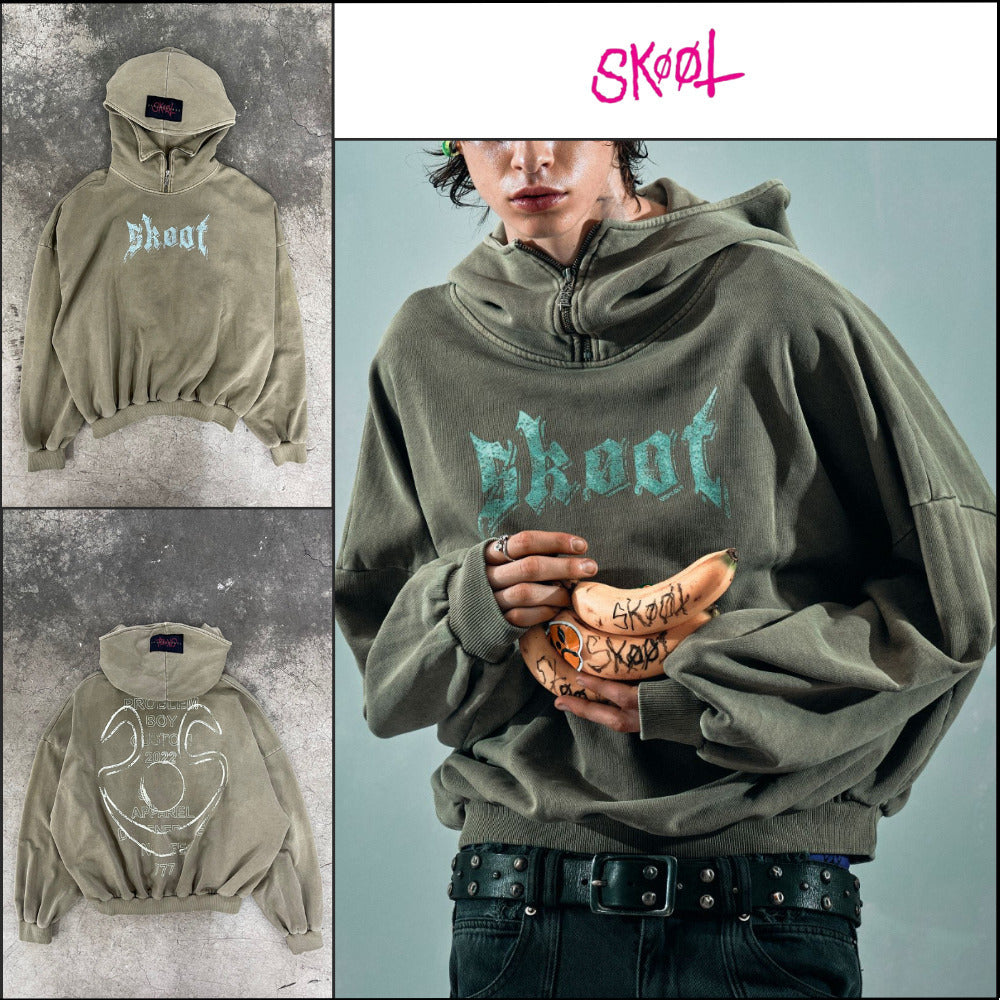 【SKOOT】Skoot Khaki Hoodie