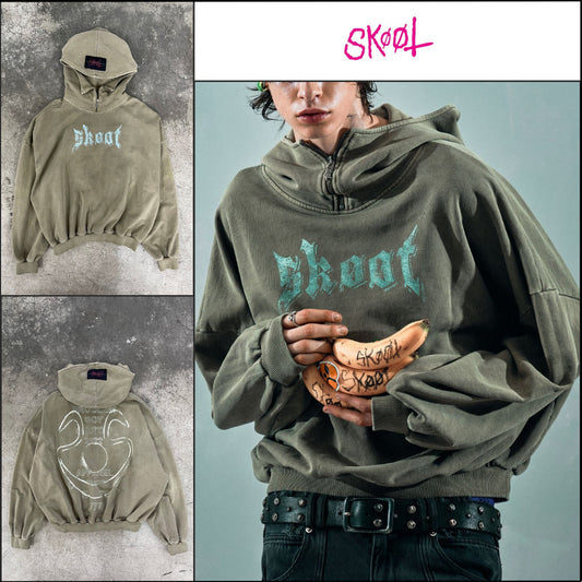 【SKOOT】Skoot Khaki Hoodie