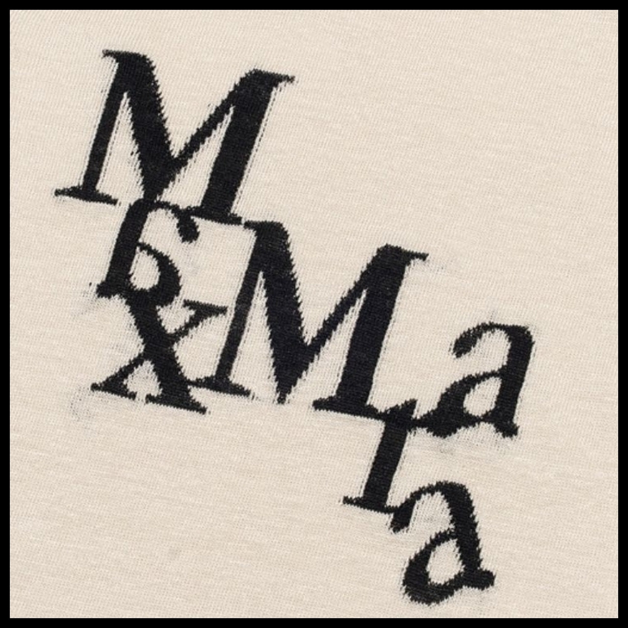 【Max Mara】Nordica Linen Sweater White Logo