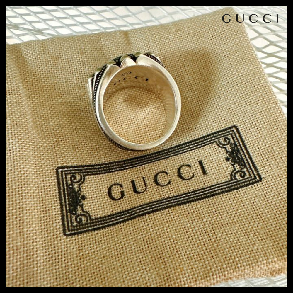 【GUCCI】G SUN FLOWER Sunflower Interlocking Sterling Ring