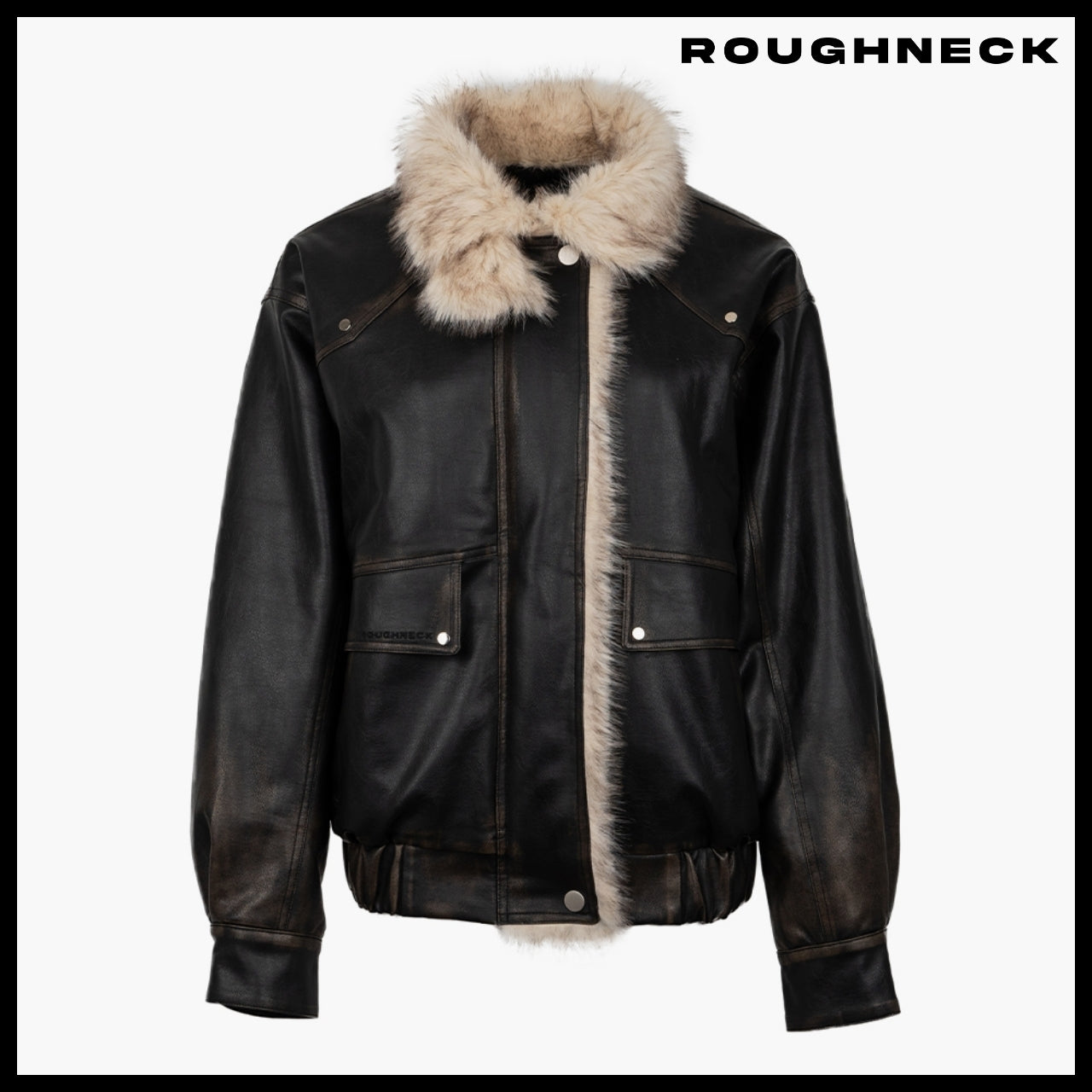 【ROUGHNECK】Washing Leather Mustang Jacket 2 Colors
