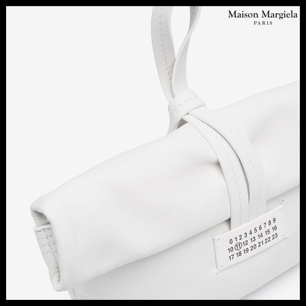 【Maison Margiela】Number Logo Clutch - White