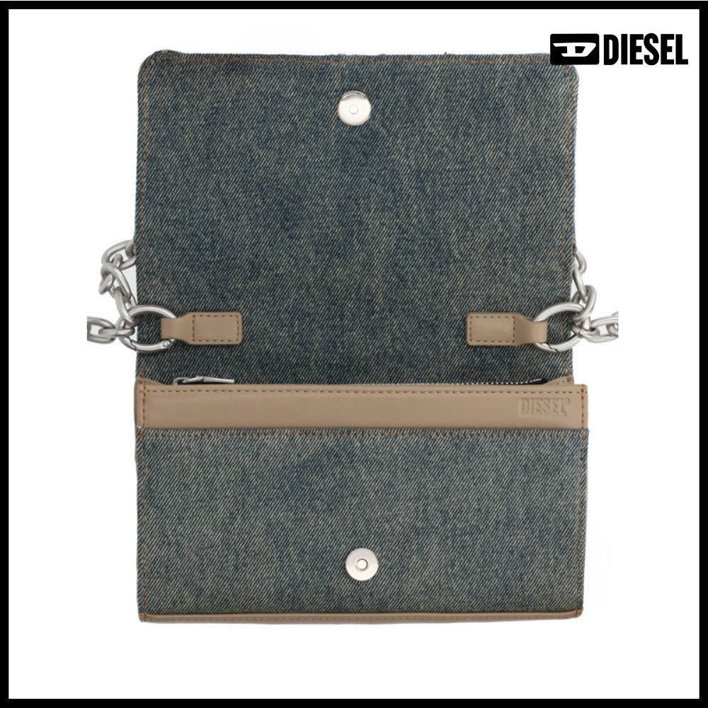 【DIESEL】Grey Utility Shoulder Bag