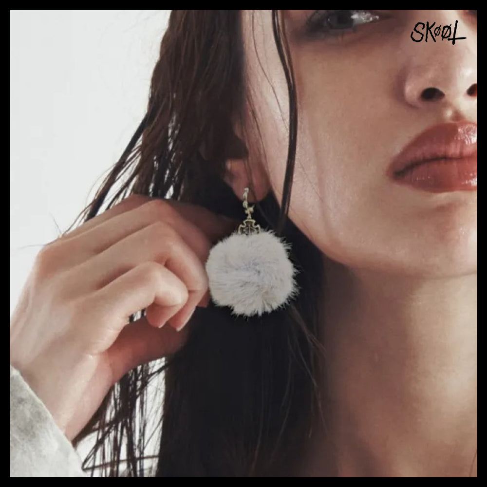 【SKOOT】Holy fur silver earring