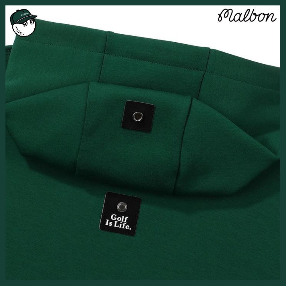 【MALBON GOLF】 SCRIPT HOOD MAN TO MAN 3COLORS