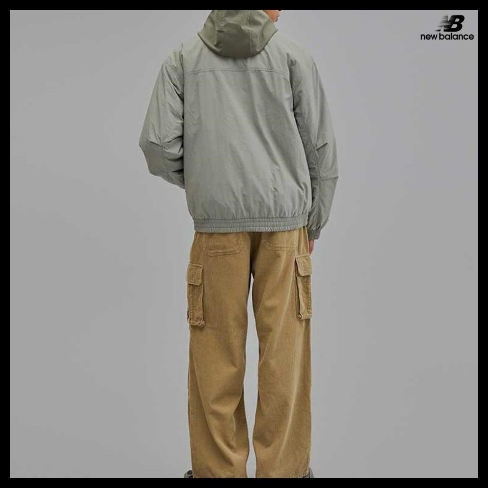 【New Balance】Unisex Heritage Stand Neck Padded JacketTaupe