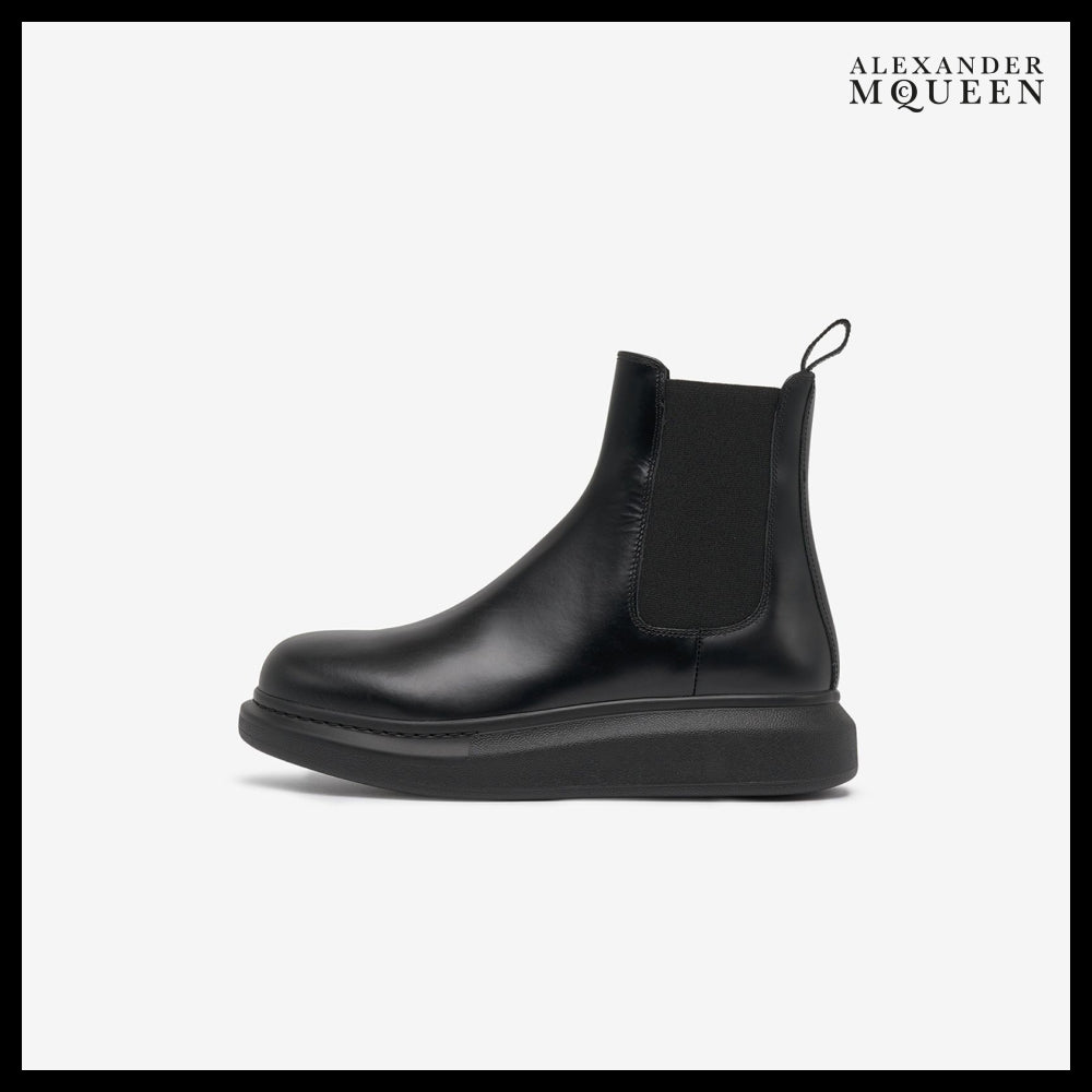 【Alexander Mcqueen】Men’s Hybrid Chelsea Boots Black