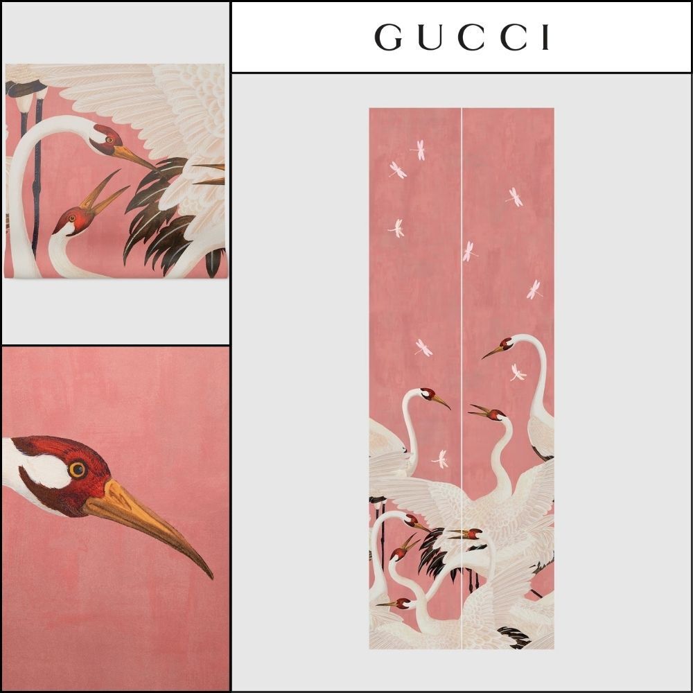【GUCCI】Heron Print Wallpaper