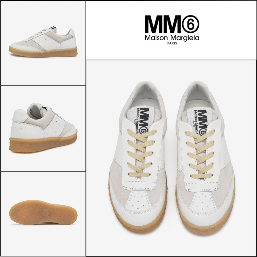 【MM6 Maison Margiela】6 Court Sneakers White