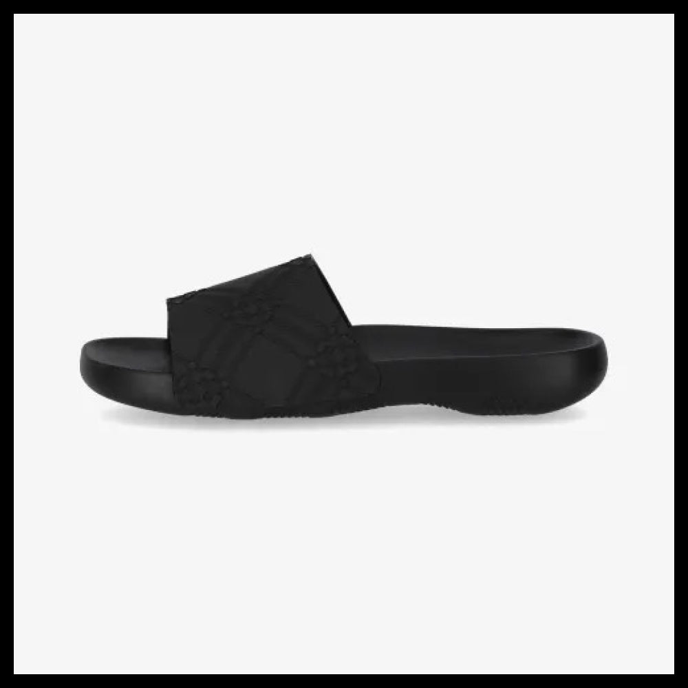 【Burberry】Check Dive Slide Black