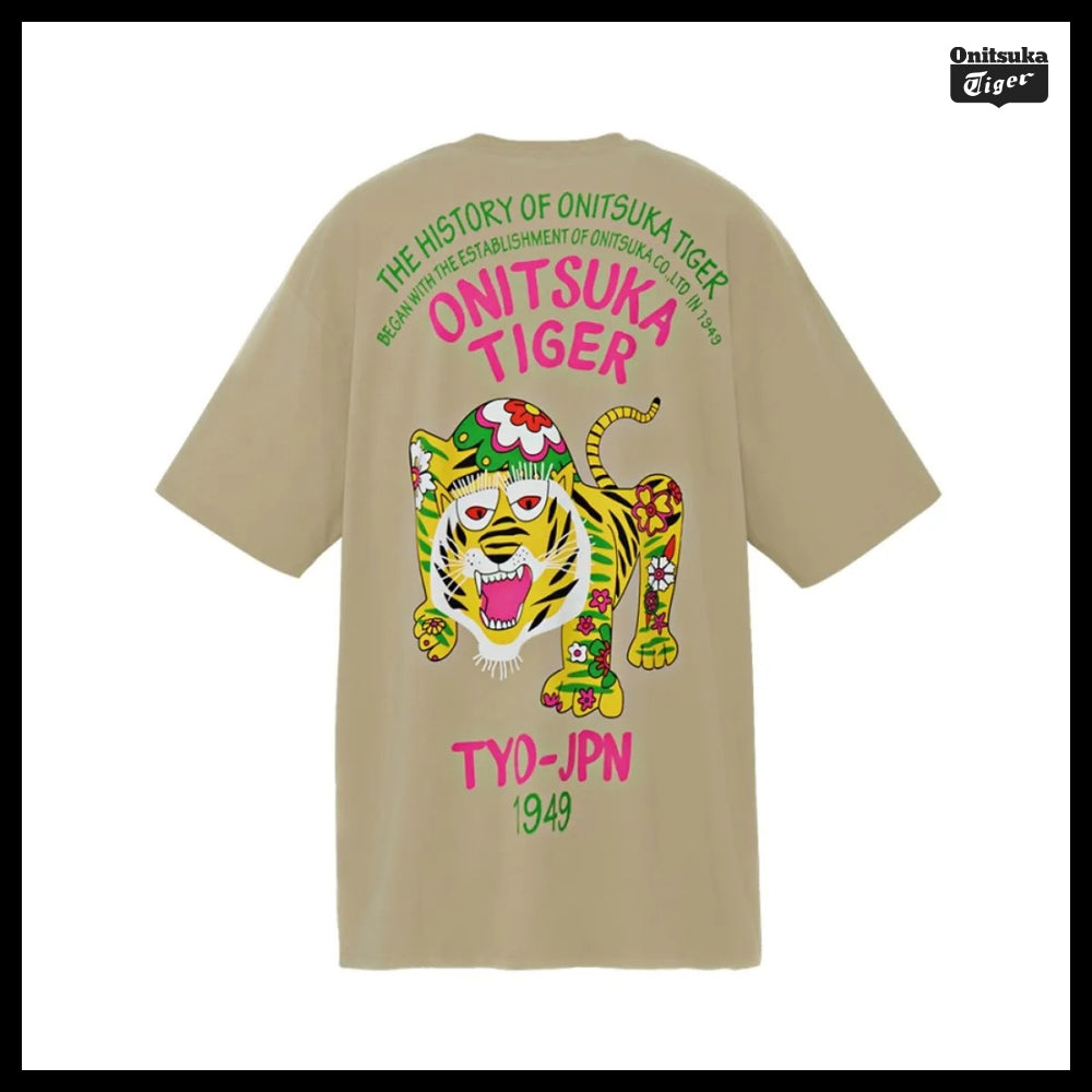 【onitsuka tiger】Oversized Graphic T Shirt - 4 Colors