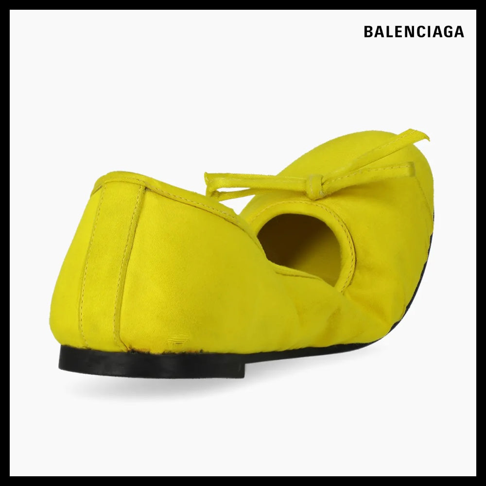 【BALENCIAGA】Leopold Flat Shoes - Yellow