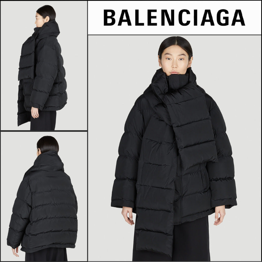 【BALENCIAGA】Swing Puffer Jacket Black