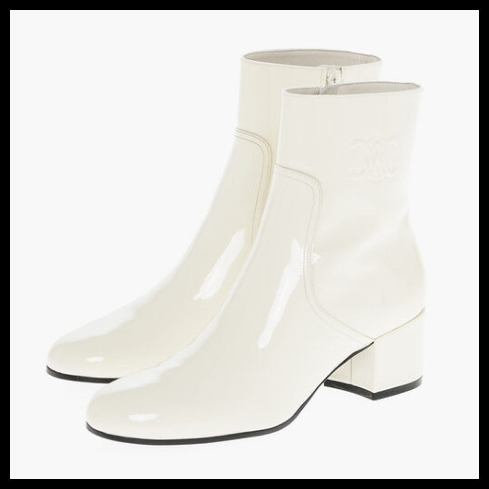 【CELINE】White Ankle Boots