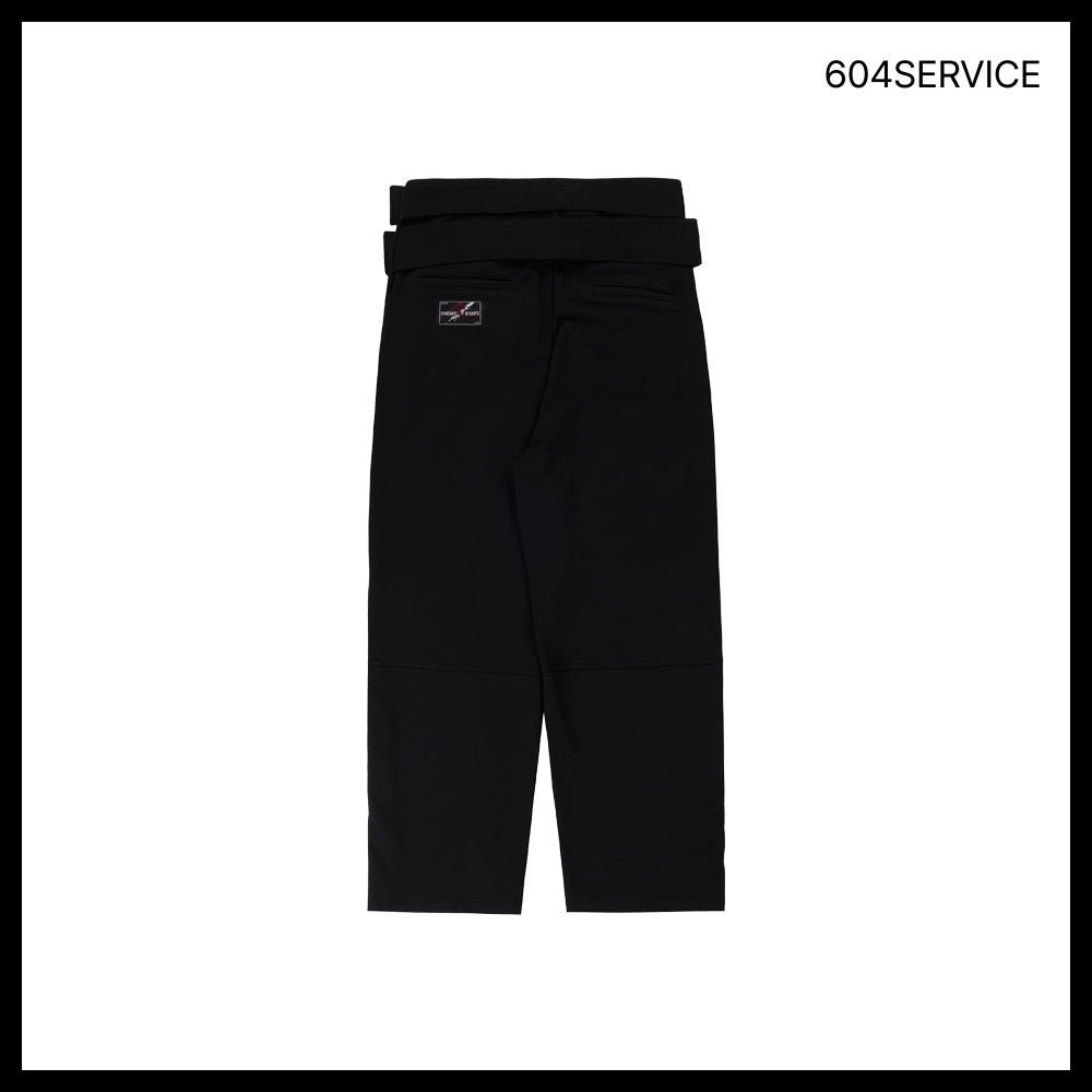 【604service】EOS Double Strap Sweatpants in Black