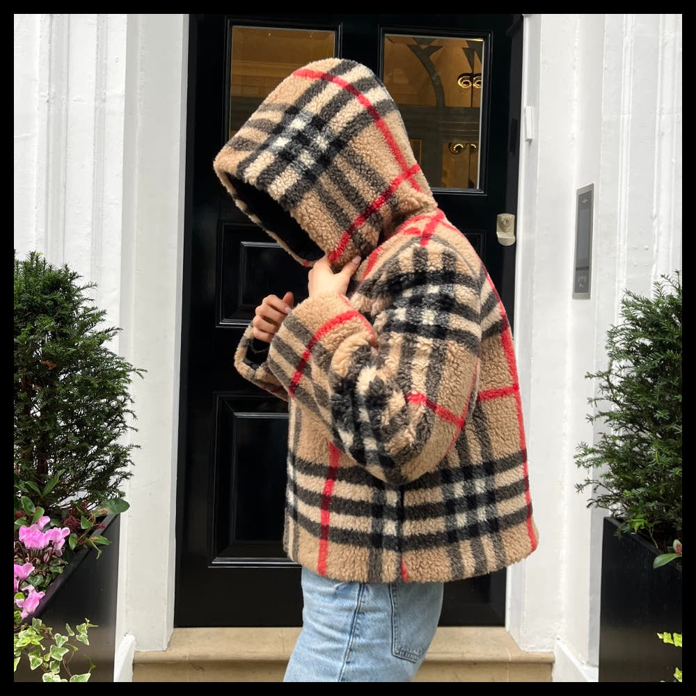 【Burberry】Austrel Check Fleece Jacket