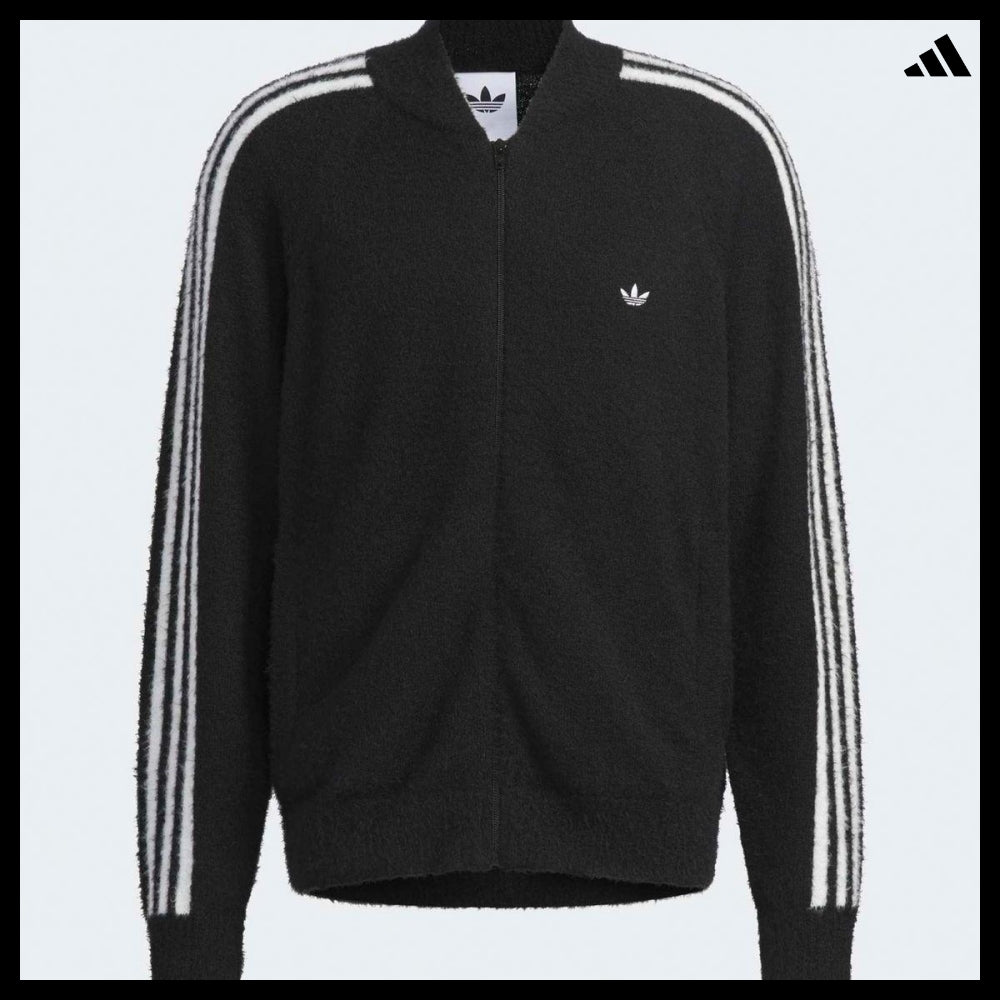 【ADIDAS】Knit Superstar Black Track Top Track Jacket