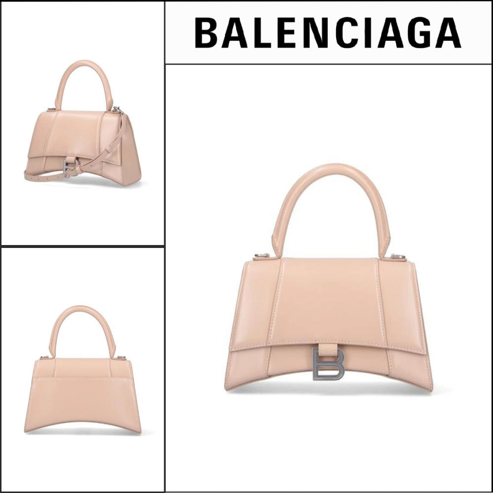 【BALENCIAGA】Hourglass Small Handbag in Beige