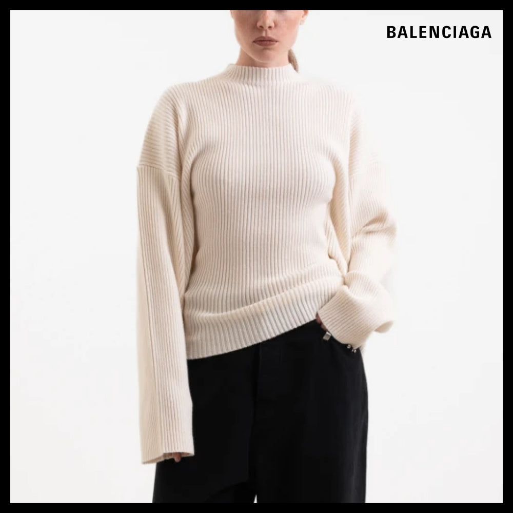 【BALENCIAGA】Semi Fitted Crewneck Sweater