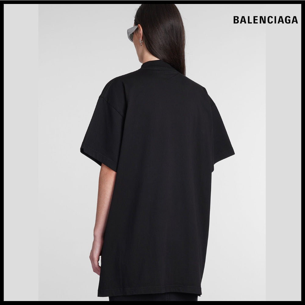 【BALENCIAGA】Back Flip T-Shirt Oversized Black
