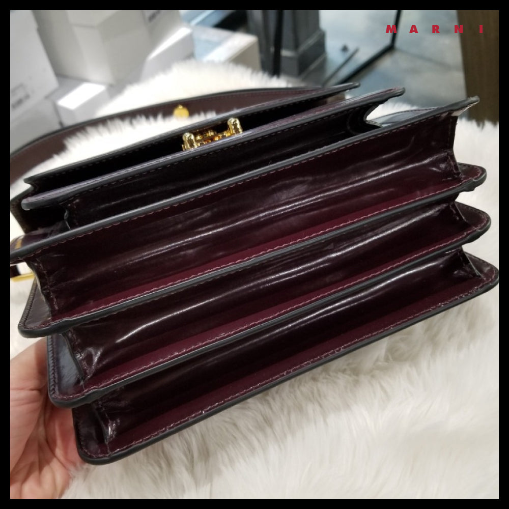 【MARNI】Glossy Medium Trunk Bag
