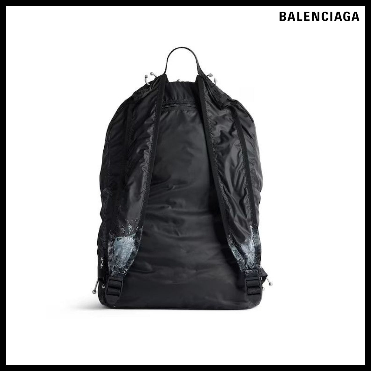 【BALENCIAGA】Piercing Under Armour Backpack Black