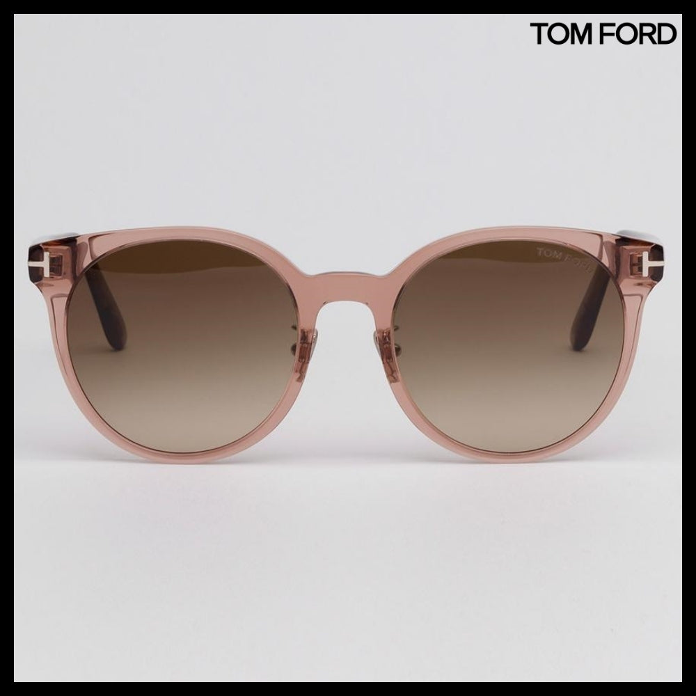 【TOM FORD】Round Horn-Rimmed Sunglasses Asian Fit