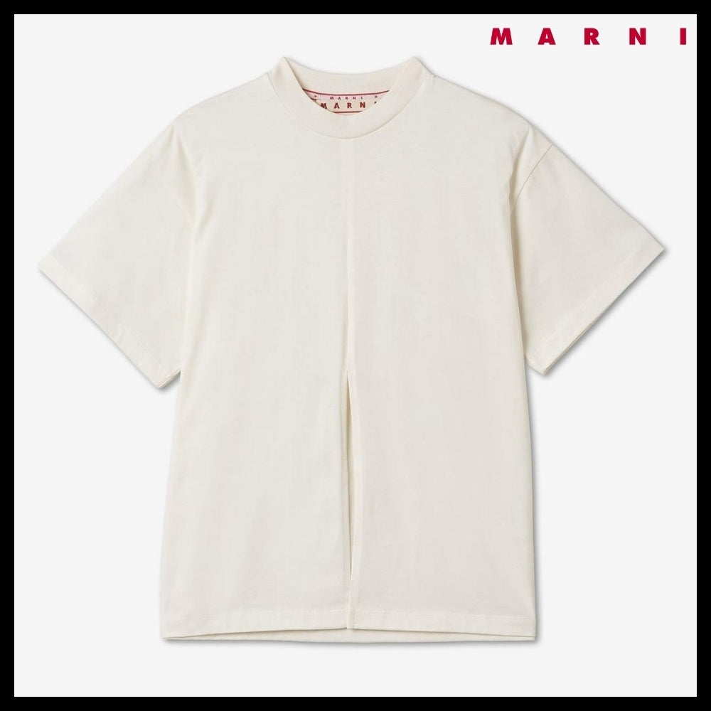 【MARNI】ノーベイカンシーイン クロップ 半袖Tシャツ ホワイト