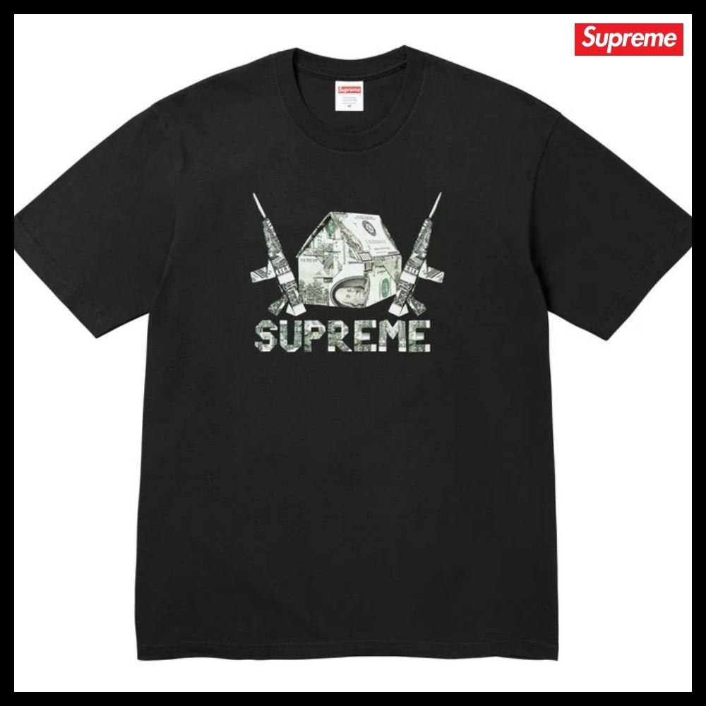 【Supreme】Origami T Shirt Black Navy White Woodland Camo