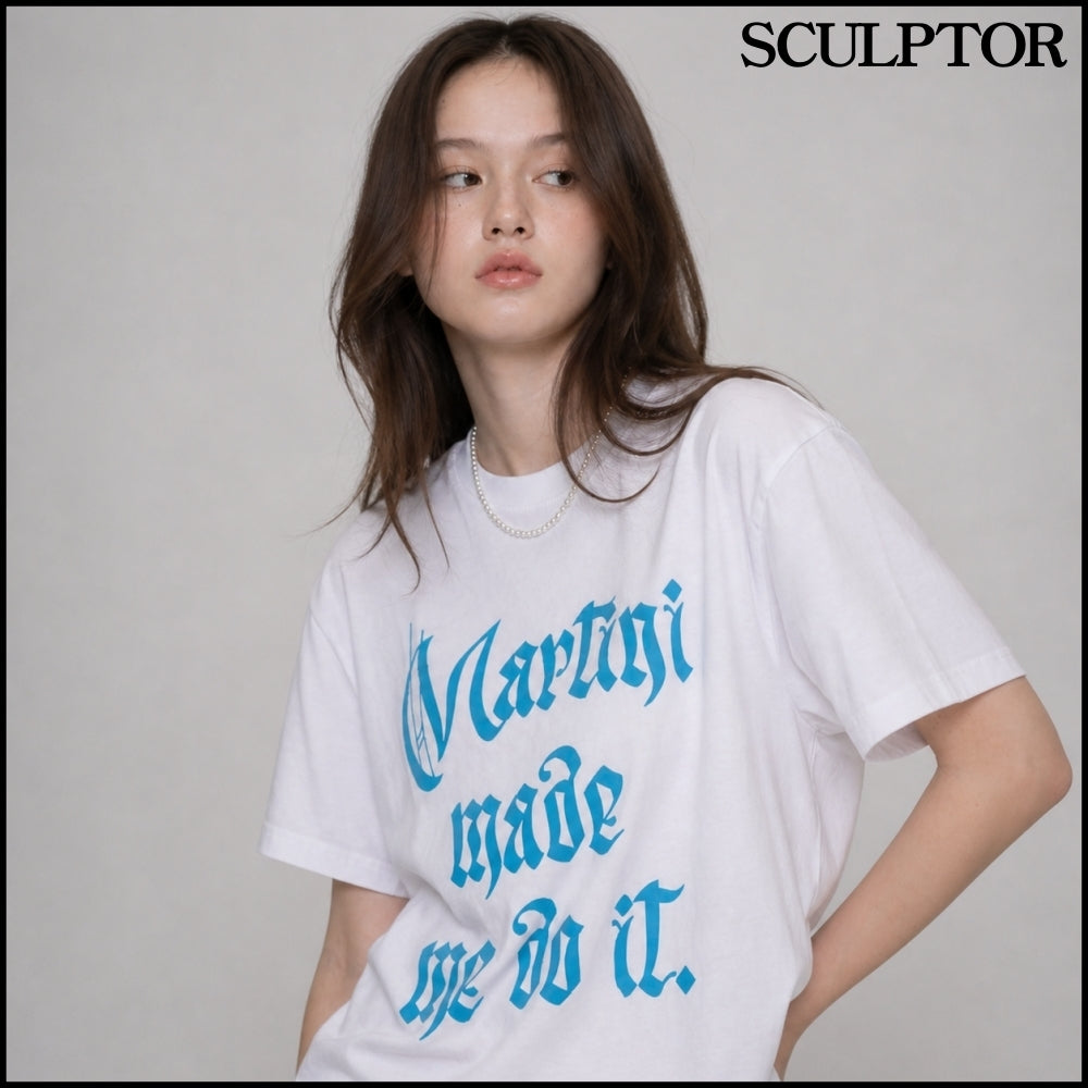 【SCULPTOR】MARTINI MADE ME DO IT TEE 3 COLORS