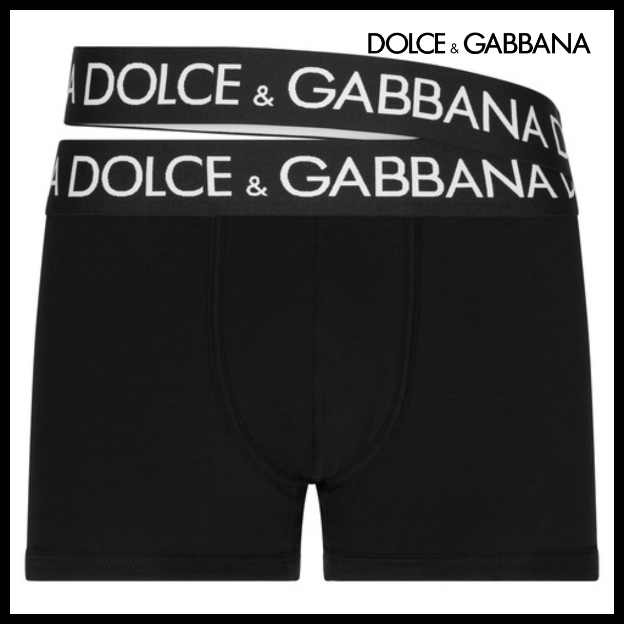【Dolce & Gabbana】TWO-WAY STRETCH JERSEY BOXERS WITH DUAL