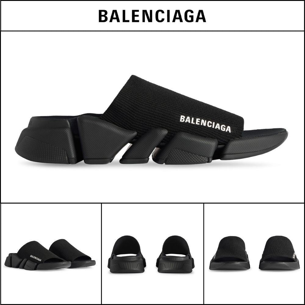 ★BALENCIAGAアウトレットセール★Recycled Knit Slide Sandal