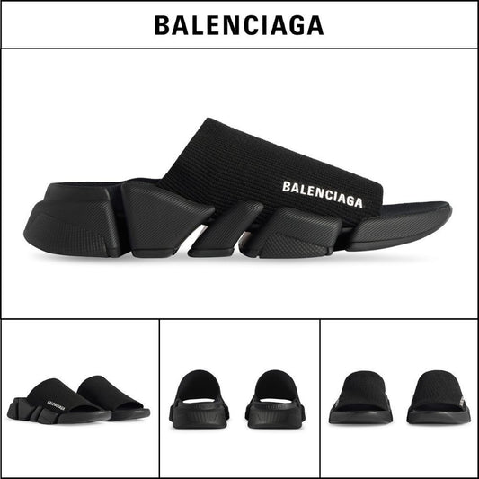 ★BALENCIAGAアウトレットセール★Recycled Knit Slide Sandal