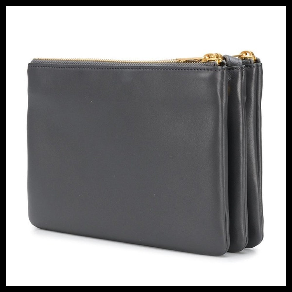 【CELINE】Small Trio Gray Shoulder Bag