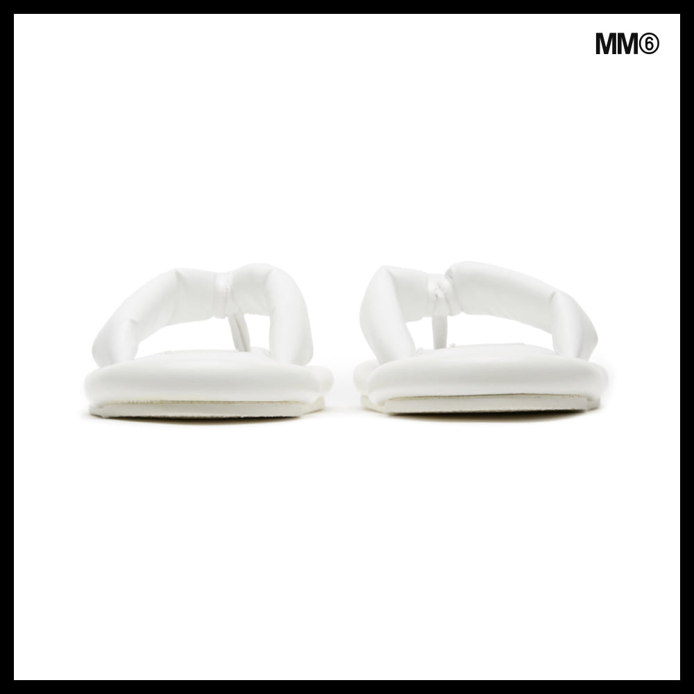 【MM6 Maison Margiela】Women's Padded White Sandals