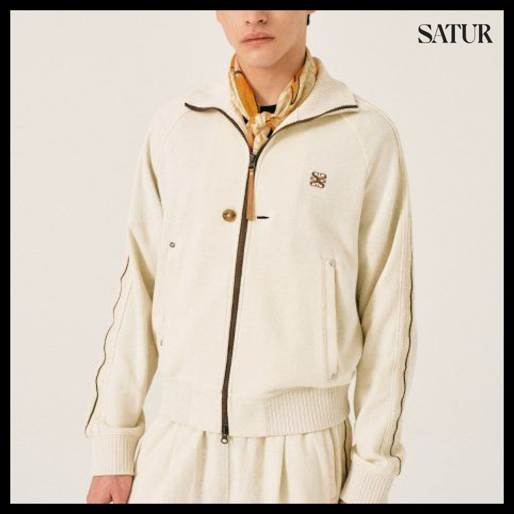【SATUR】Roturn All Day Track Zip-Up Jacket Resort Cream