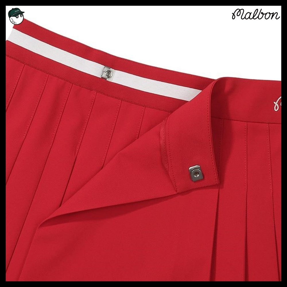 【Malbon Golf】Unbalanced Wrap Skirt WOMAN 3 Colors