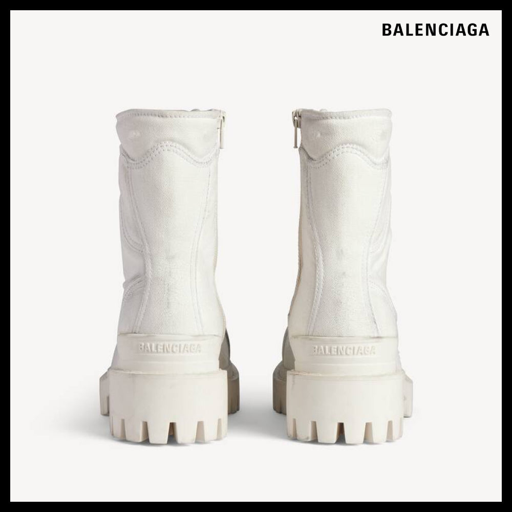 【BALENCIAGA】Combat Strike Boots White