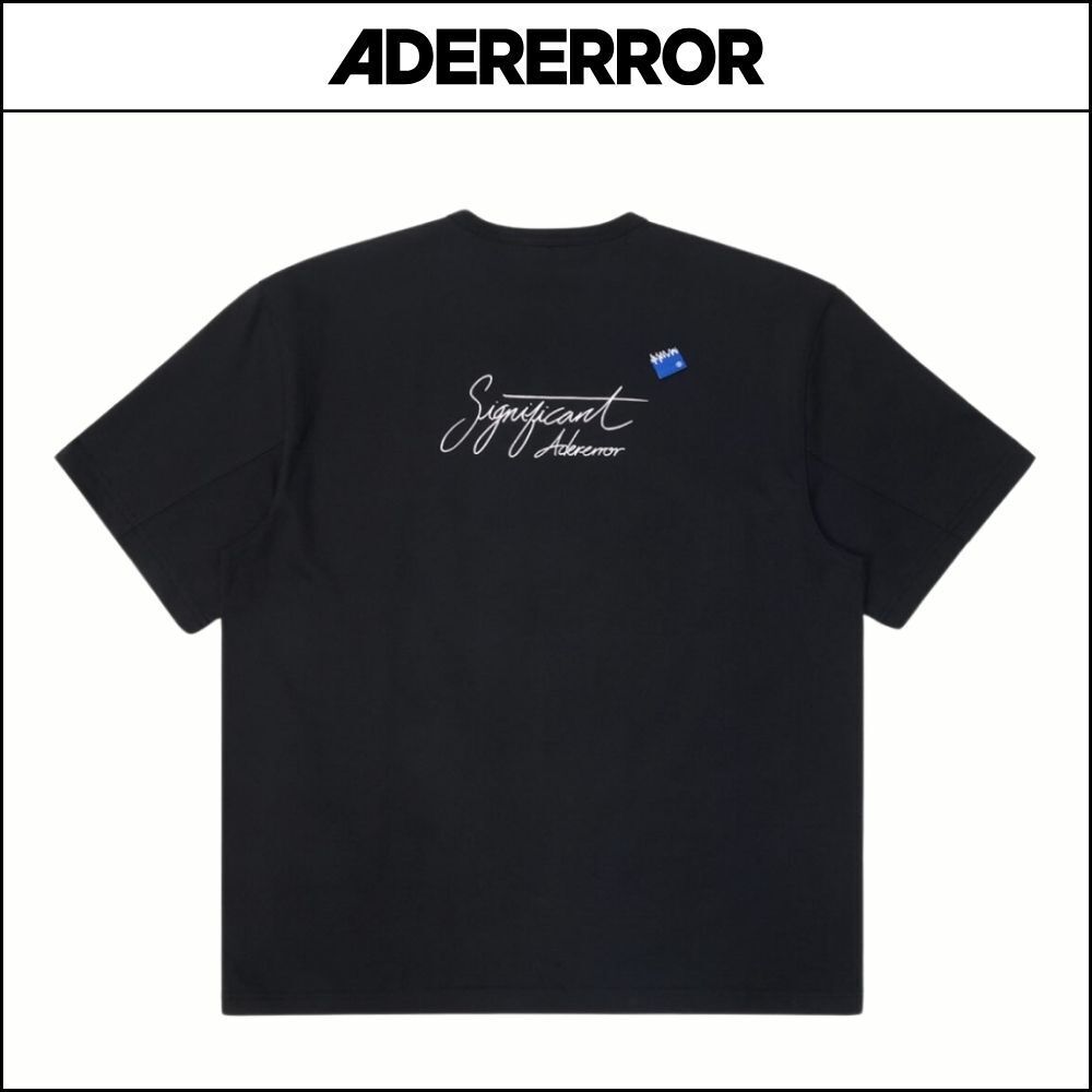 【ADERERROR】Significant Limited T-Shirt 02 Black